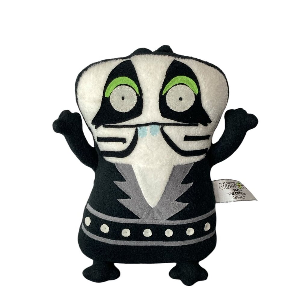 Ugly doll Babo The Catman Plush Toy 10" Monochrome Design Stuffed Animal